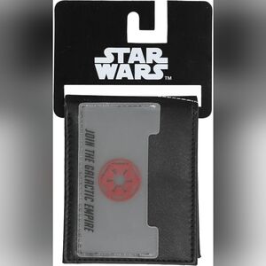 Bioworld Star Wars Black Wallet with Red Galactic Design NWT